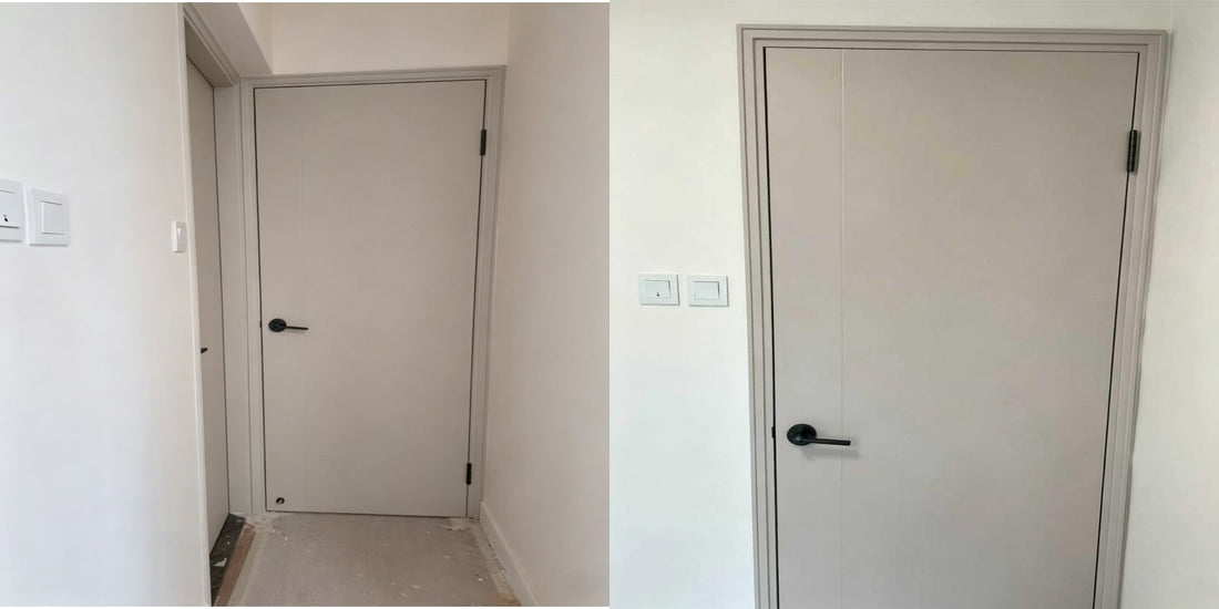 木門 鸭脷洲客戶安裝實例 Wooden Door