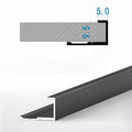 牆板收口條 7字型 鋁合金線條 Aluminum Alloy Decorative Trim for WPC Wall Panel Finishing