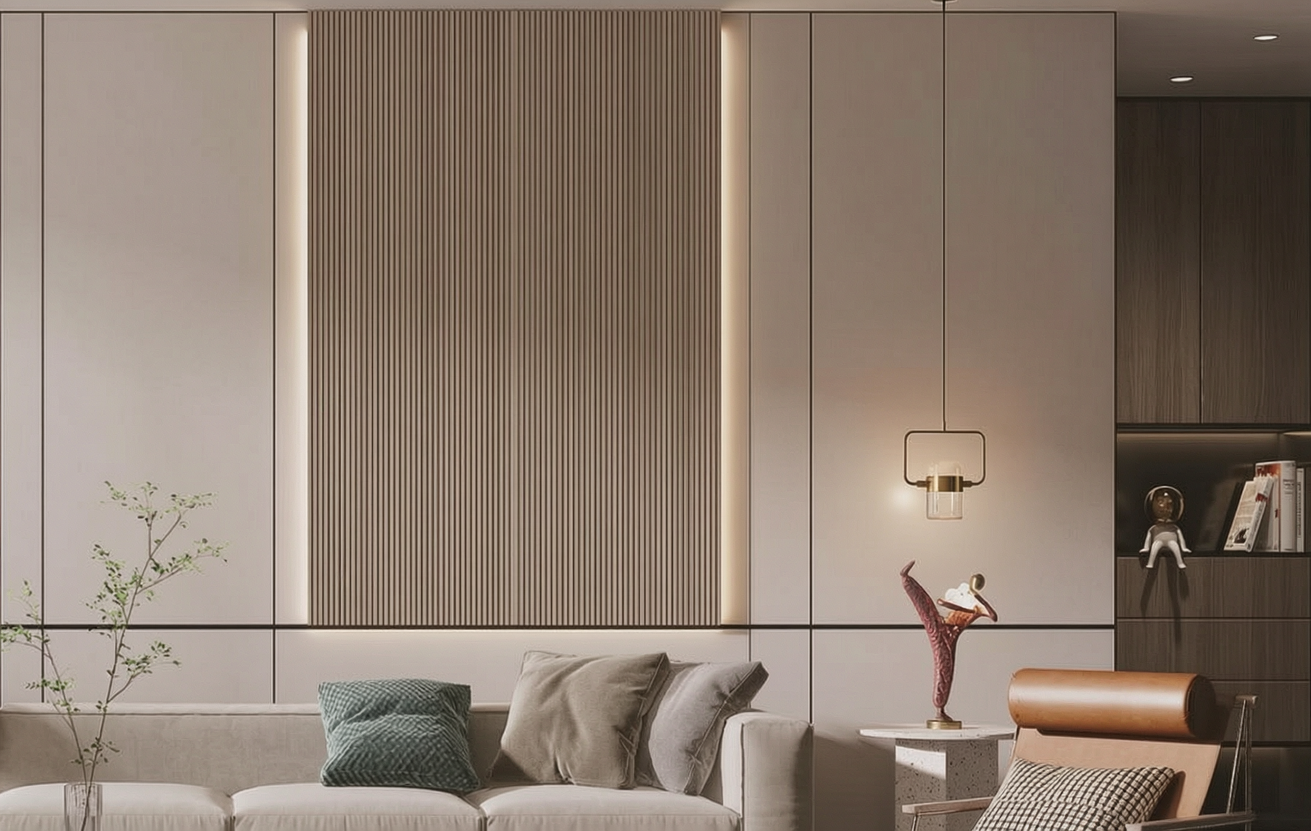 牆板 WPC Panel S108細格柵 造型牆板 防水防潮 Decorative Wall Panel