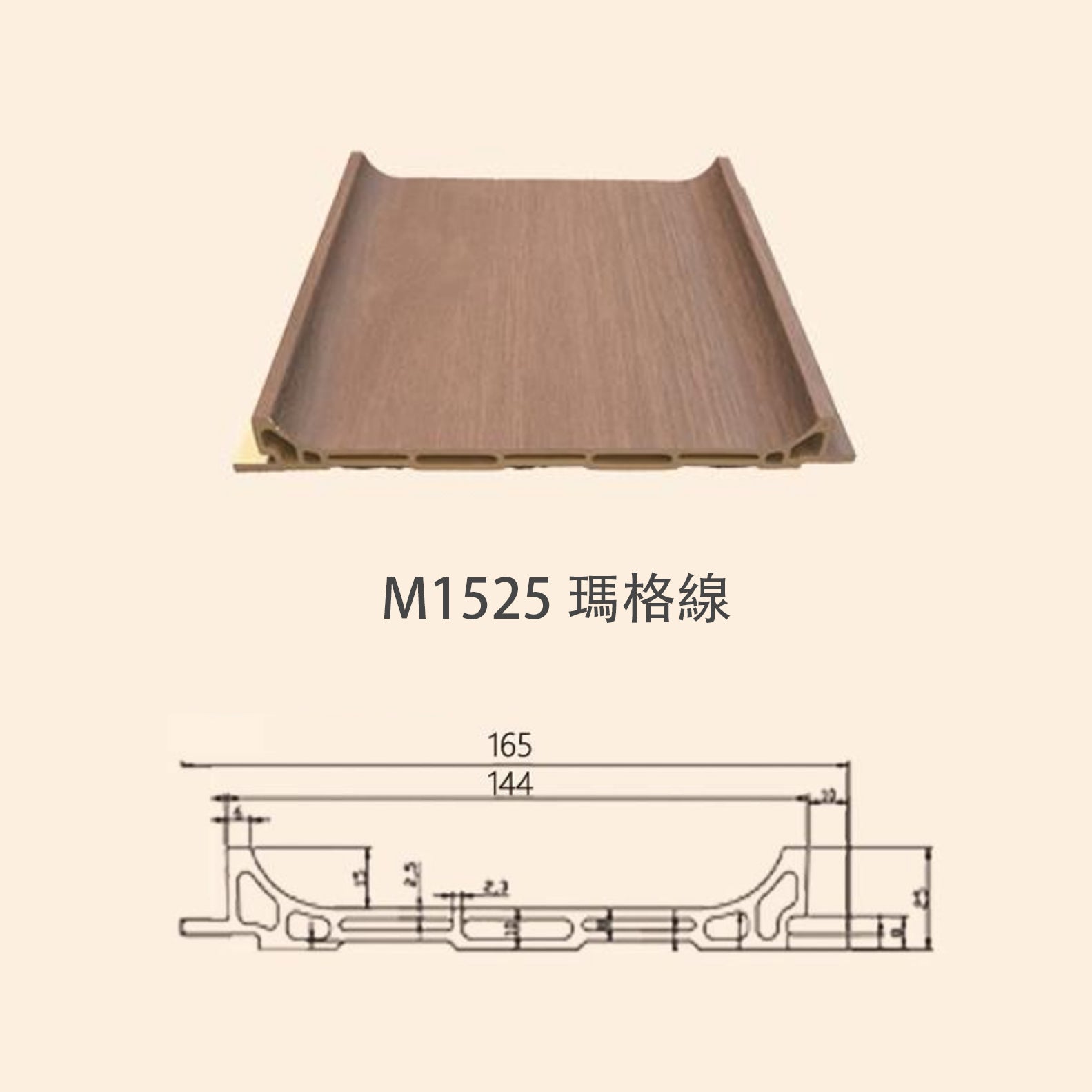 牆板 WPC Panel M0625 M1025 M1525 M2025 M4025 瑪格線 造型牆板 防水防潮 Decorative Wall Panel