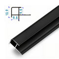 牆板收口條 方陽角 鋁合金線條 Aluminum Alloy Decorative Trim for WPC Wall Panel Finishing
