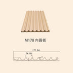 牆板 WPC Panel M178內圓板 造型牆板 防水防潮 Decorative Wall Panel