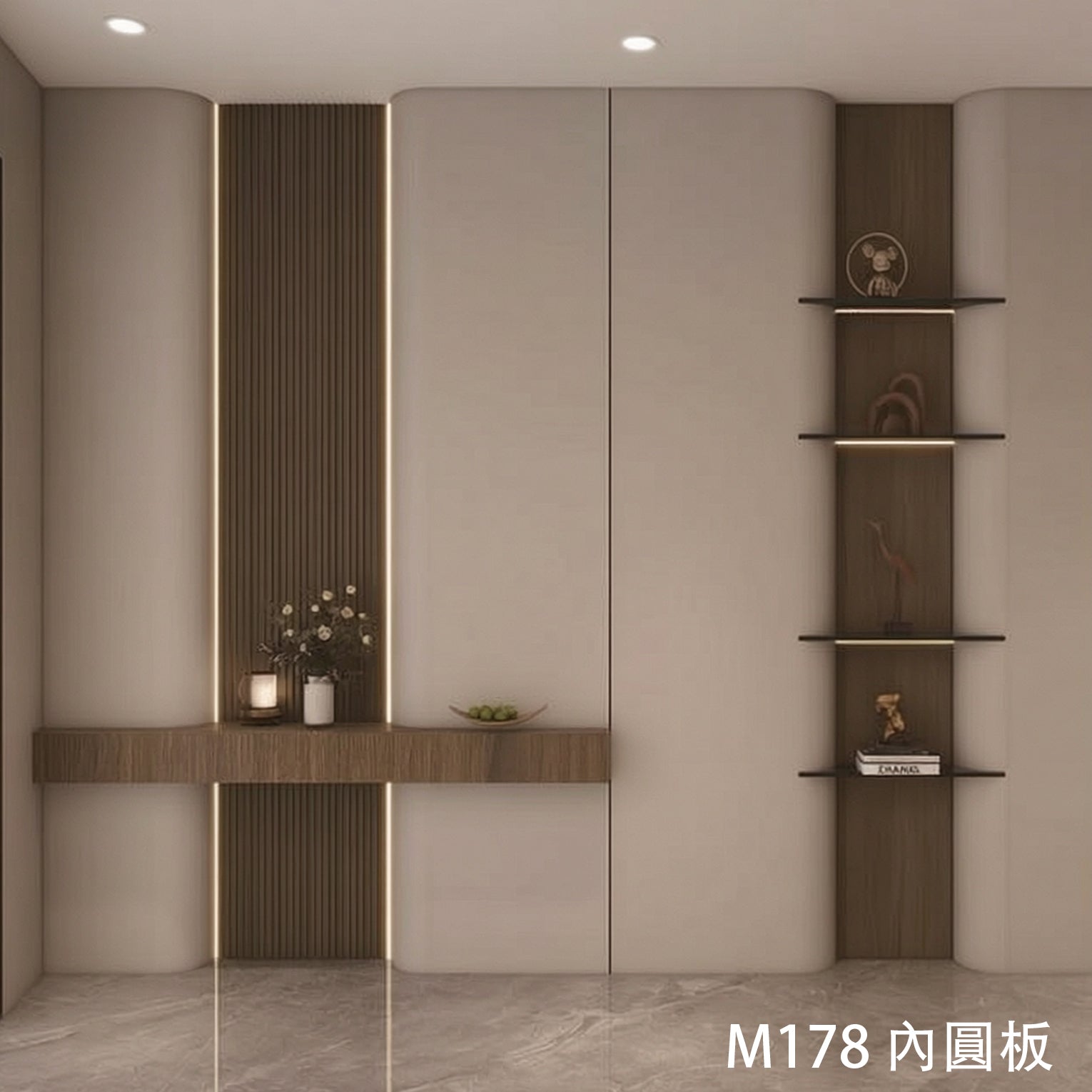 牆板 WPC Panel M178內圓板 造型牆板 防水防潮 Decorative Wall Panel