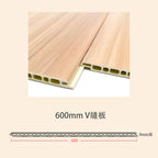 牆板 WPC Panel 600平板 平縫 V縫 造型牆板 防水防潮 Decorative Wall Panel