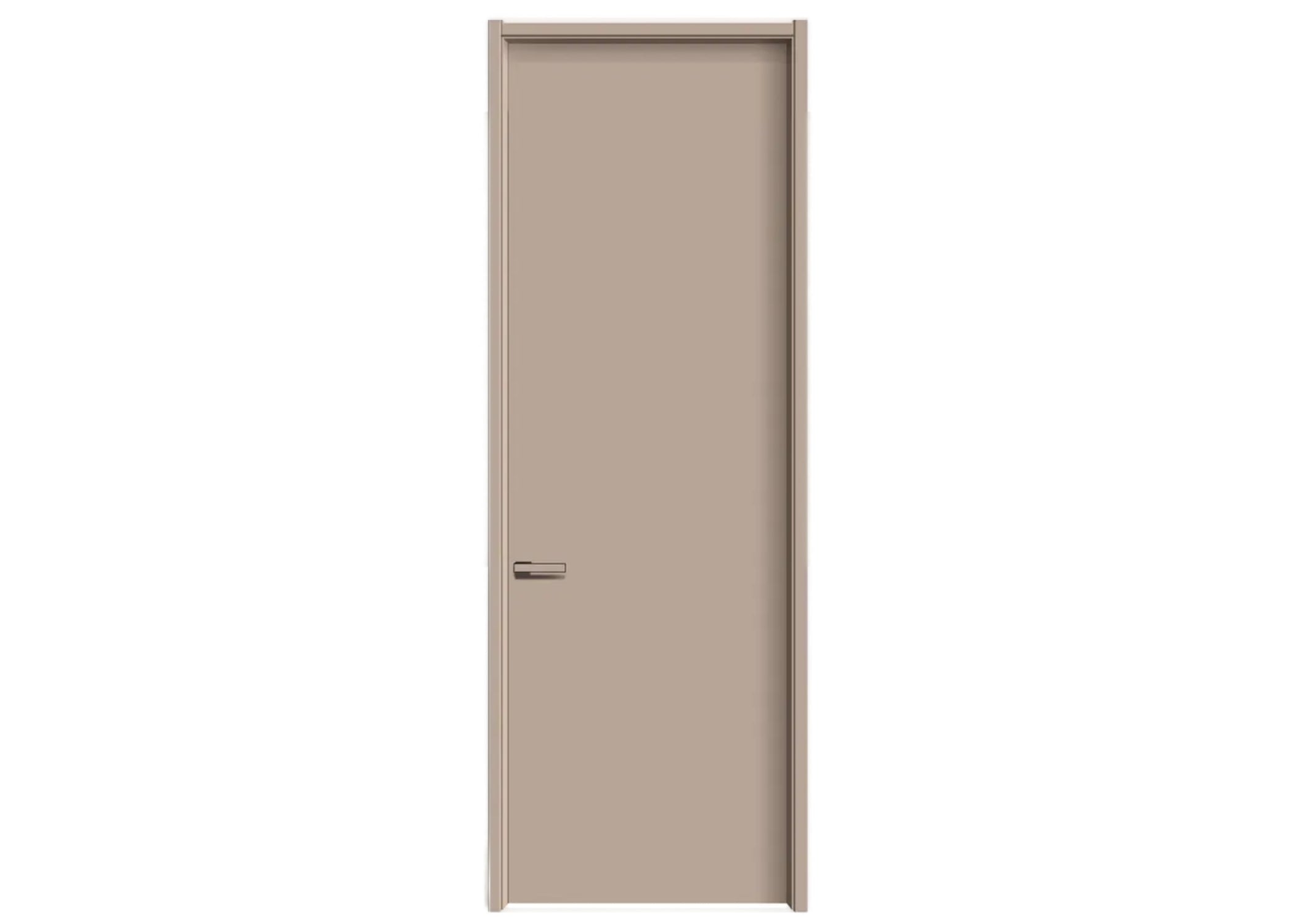 木門 Wooden Door 型號：平板 顏色：本真8 複合實木門 Wood Composite Door Veneer Door