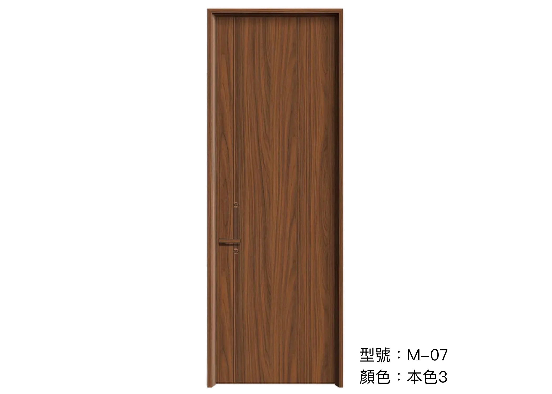 木門 Wooden Door 型號：M-07 顏色：本色3 複合實木門 Wood Composite Door Veneer Door