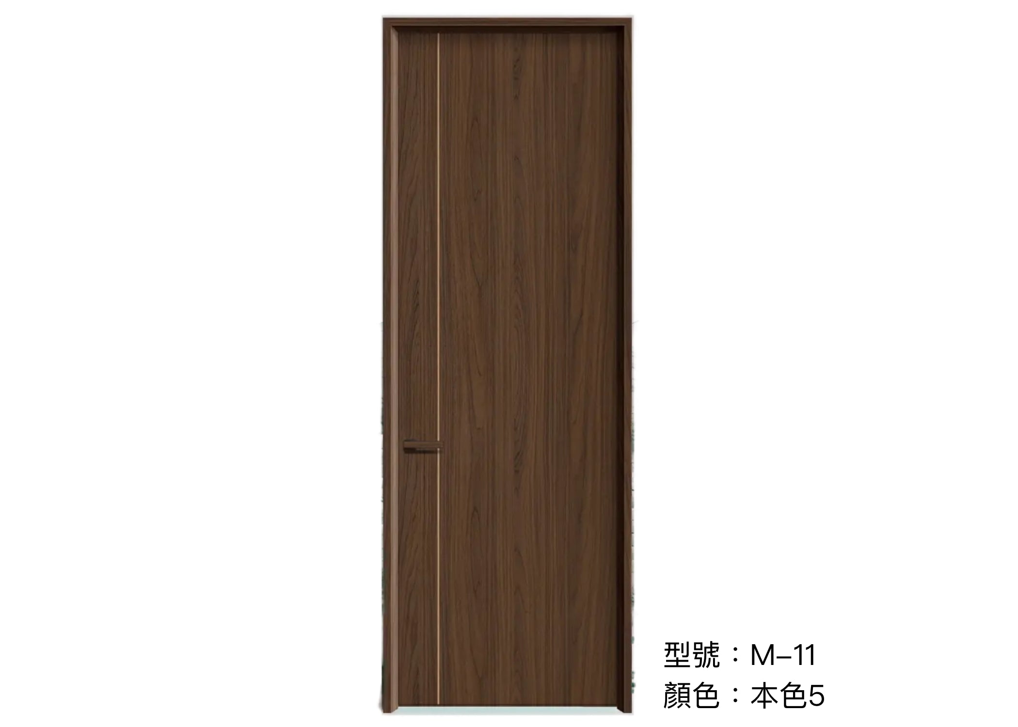 木門 Wooden Door 型號：M-11 顏色：本色5 複合實木門 Wood Composite Door Veneer Door