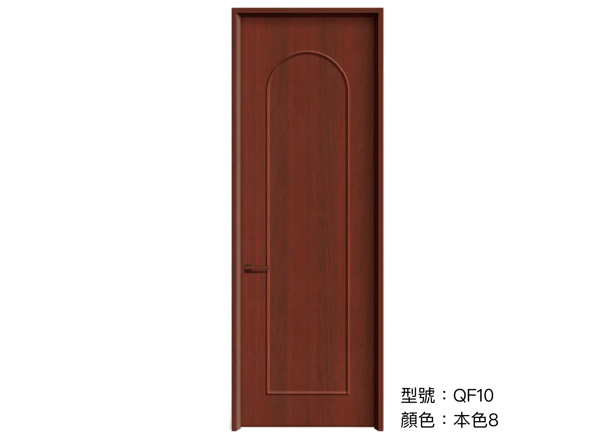 木門 Wooden Door 型號：QF10 顏色：本色8 複合實木門 Wood Composite Door Veneer Door